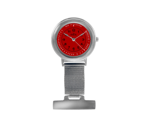 INEX SØSTERUR STÅL / RØD 30 MM