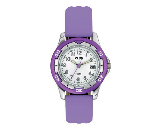 CLUB BARNEKLOKKE FIOLETT