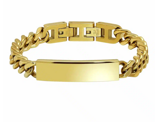 ROCHET HERREARMBÅND I GULLFARGET STÅL