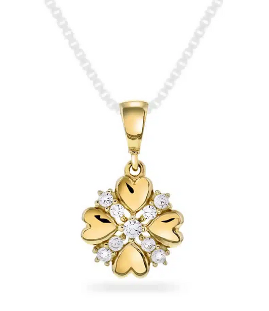 ANHENG I 14K GULL MED ZIRKONIA