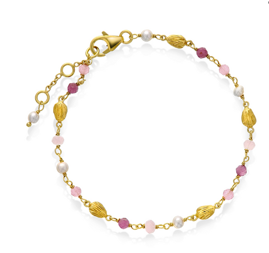 RAVEN ARMBÅND MED NATURSTENER