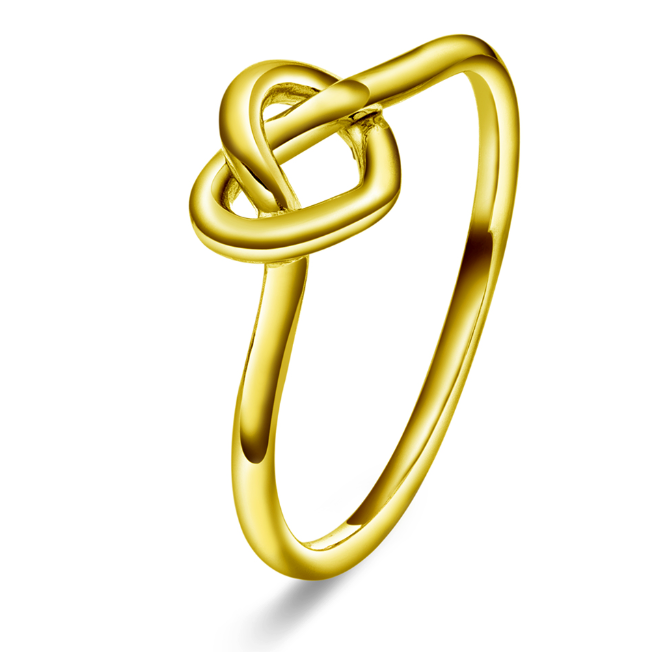 RING I SØLV KNUTEHJERTE STR. 54