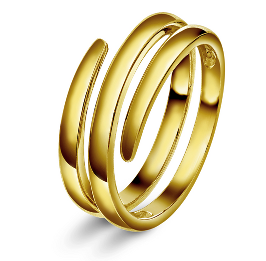 RING I SØLV - SPIRAL ELEGANCE STR. 54