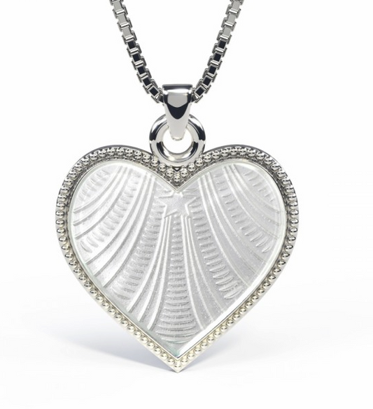 EMALJEHJERTE HVITT STOR