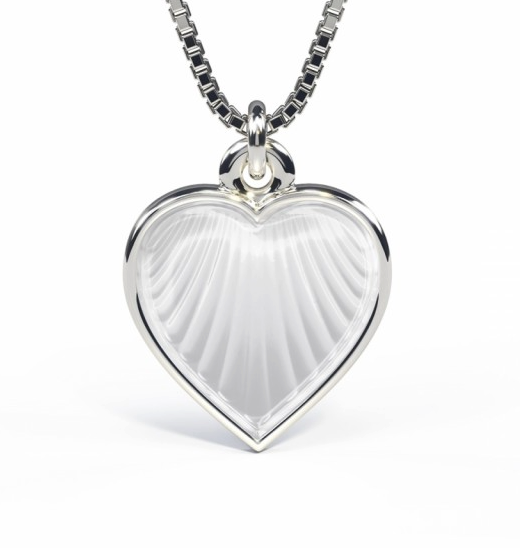 EMALJESMYKKE HVITT HJERTE