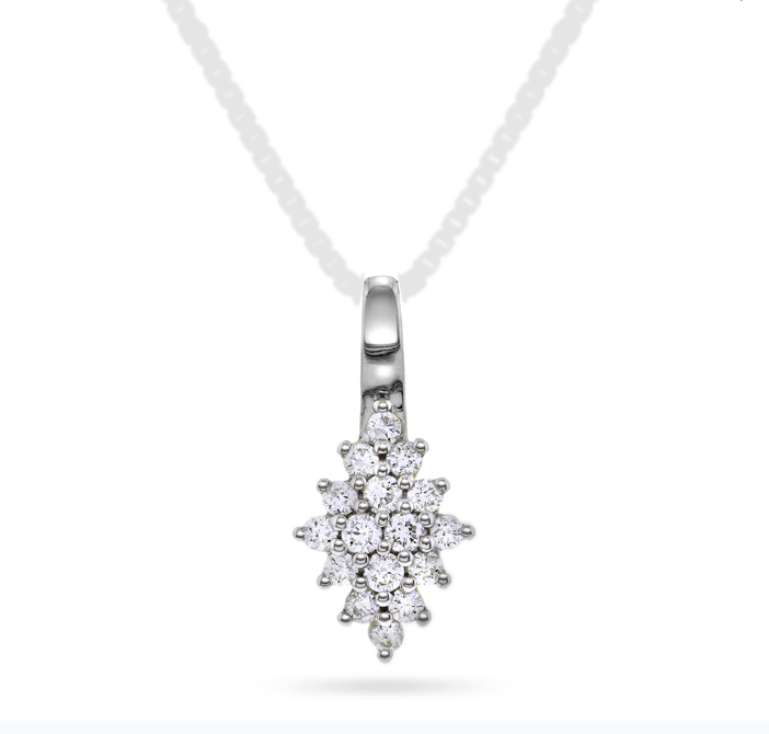 ANHENG I GULL MED DIAMANTER 0,33 CT