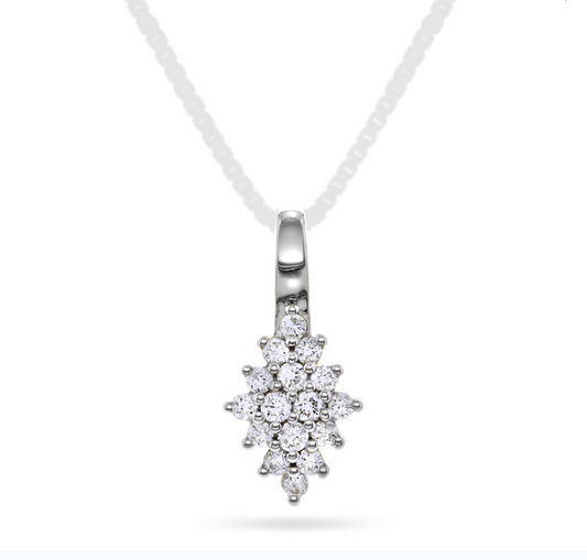 ANHENG I GULL MED DIAMANTER 0,33 CT