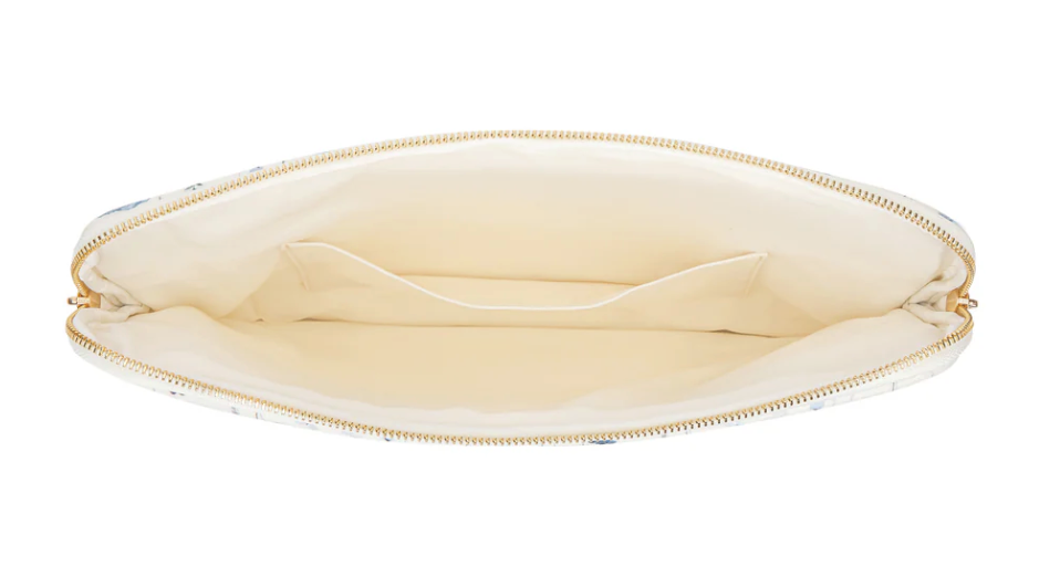 VELVET MAC COVER BLUE FLOWER PATTERN