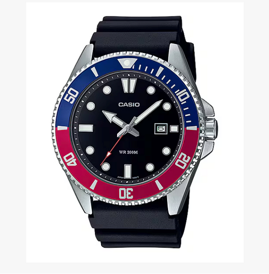 CASIO ANALOG RØD/BLÅ