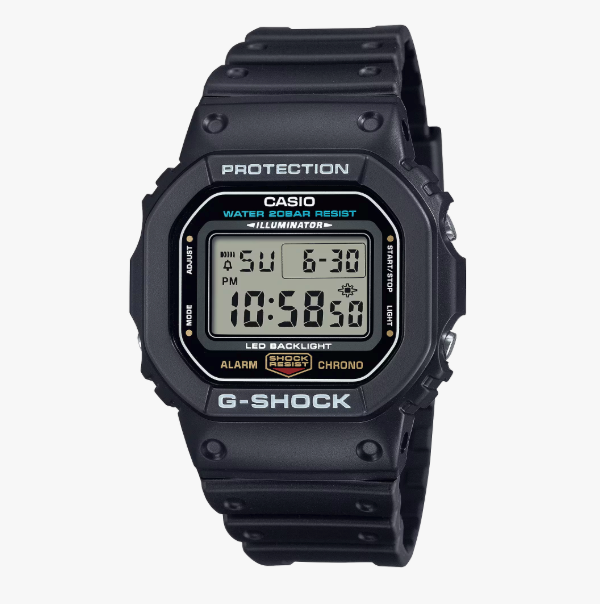 CASIO DIGITAL KLOKKE I SORT