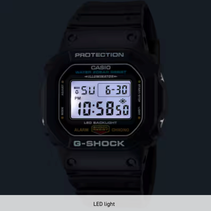 CASIO DIGITAL KLOKKE I SORT