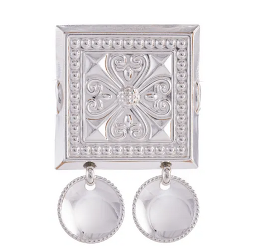 BELTESTØL TIL GRAFFERBUNAD - HVITT SØLV