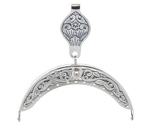 GRAFFERBUNAD VESKELÅS OKSIDERT SØLVPLETT