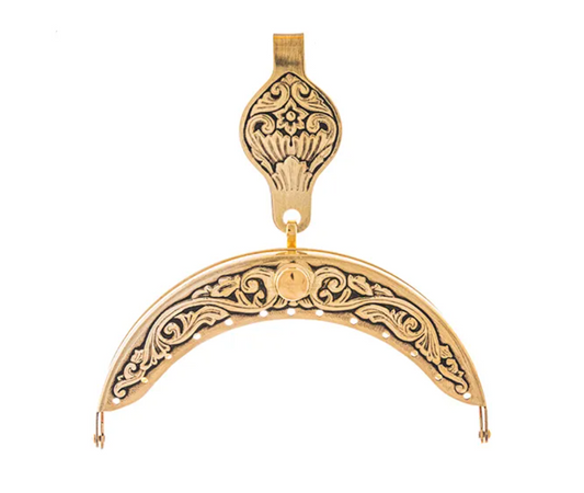 GRAFFERBUNAD VESKELÅS ANTIKKFORGYLT PLETT