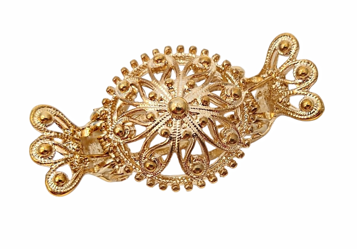 MIA HÅRKLYPE STOR - FORGYLT STÅL