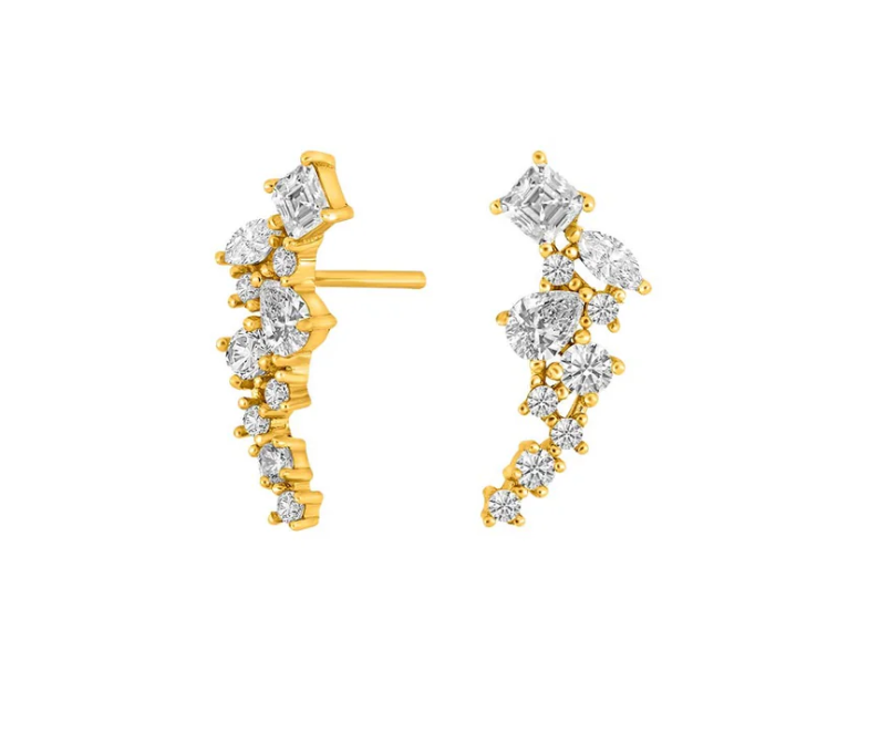 JOANLI NOR - ØREPYNT I FORGYLT SØLV