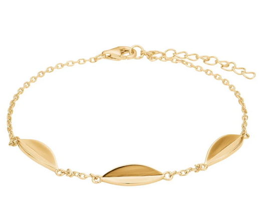 LEAVE SØLVARMBÅND FORGYLT