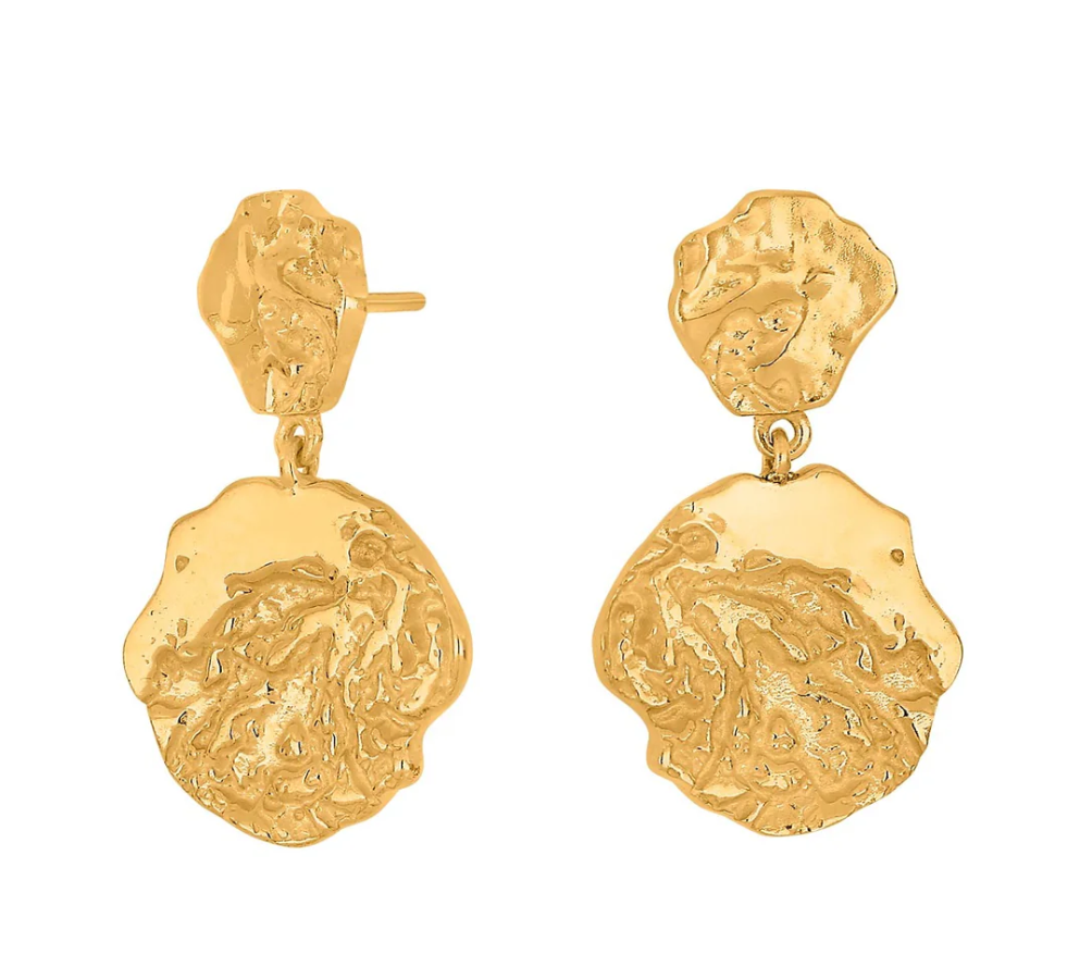 TREASURE ØREPYNT I FORGYLT SØLV