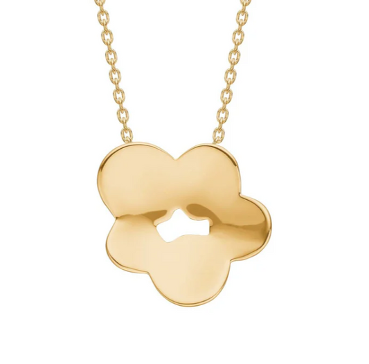 BLOOM HALSKJEDE I FORGYLT SØLV