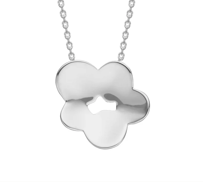 BLOOM HALSKJEDE I RHODINERT SØLV