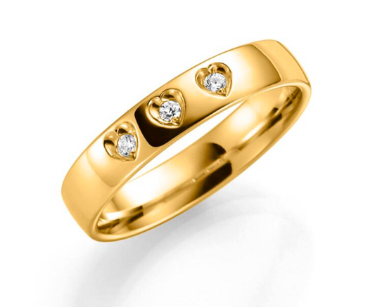 Deg&Meg Ring SE142 0,09 ct 375 4 mm