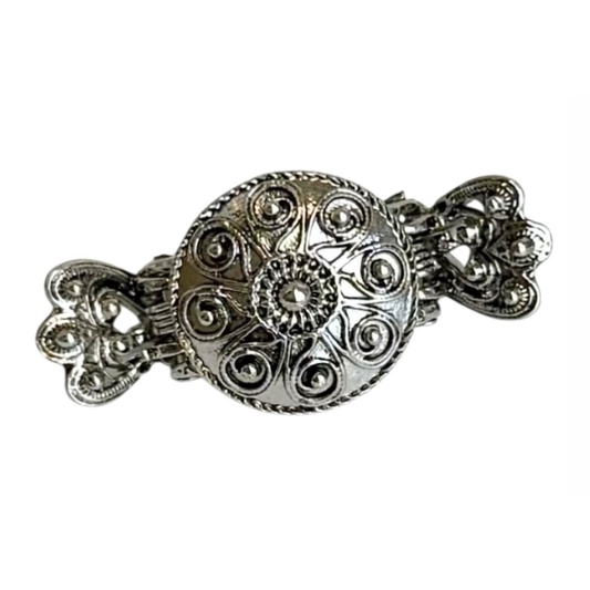 HEDDA HÅRKYPE TIL BUNAD LITEN - OKSIDERT STÅL