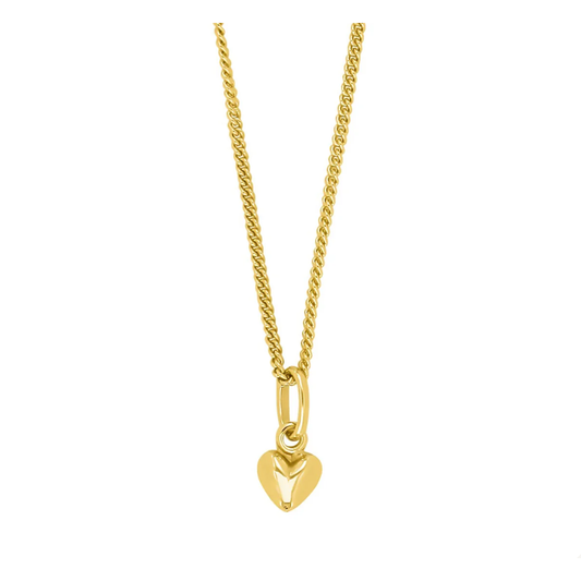 FOREGYLT SØLVSMYKKE MED HJERTE