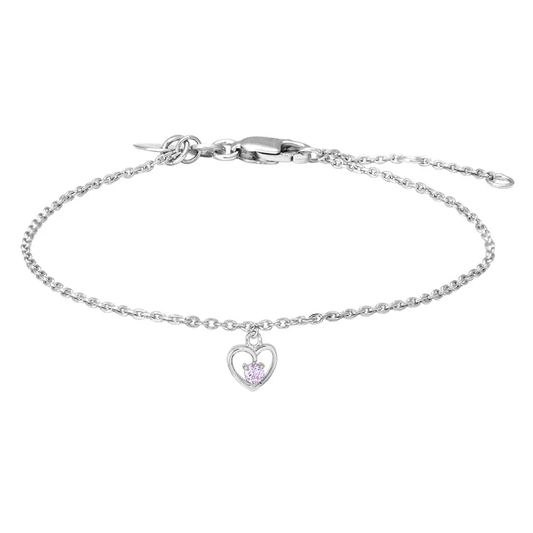 SØLVARMBÅND TIL BARN MED HJERTE