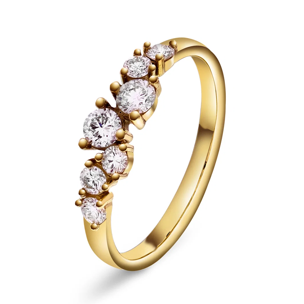 RING I GULL MED DIAMANTER 0,55 CT WSI