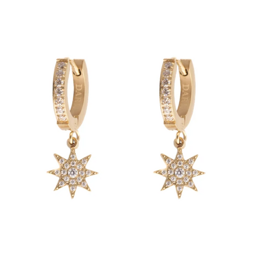 DARK DEPARTMENT - CRYSTAL STAR HOOPS