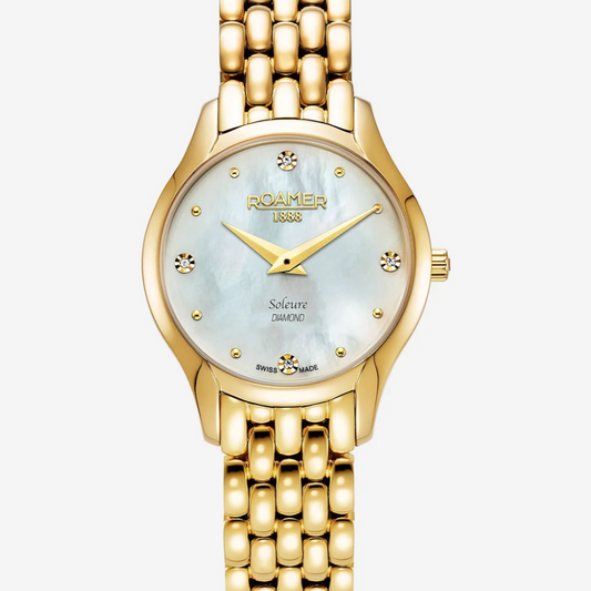 ROAMER DAMEKLOKKE SOLEURE GULLFARGET - 547857