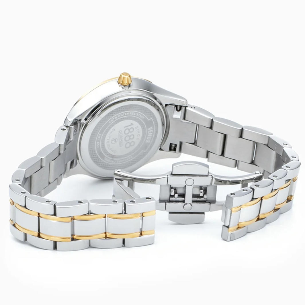 ROAMER DAMEKLOKKE MED DIAMANT -