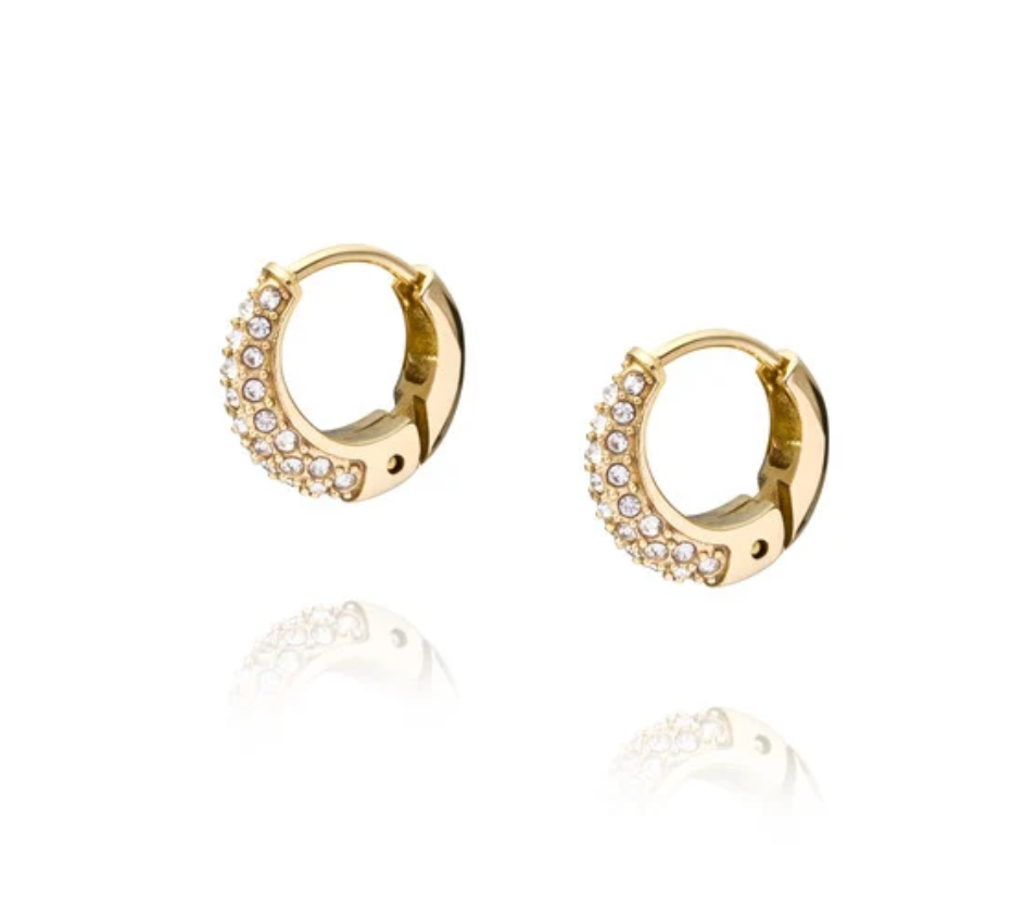 MOCKBERG PAVE PRECIOUS HOOPS