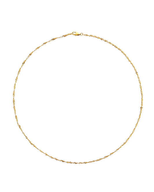 MOCKBERG TWIRL SMYKKE I GULLFARGET STÅL