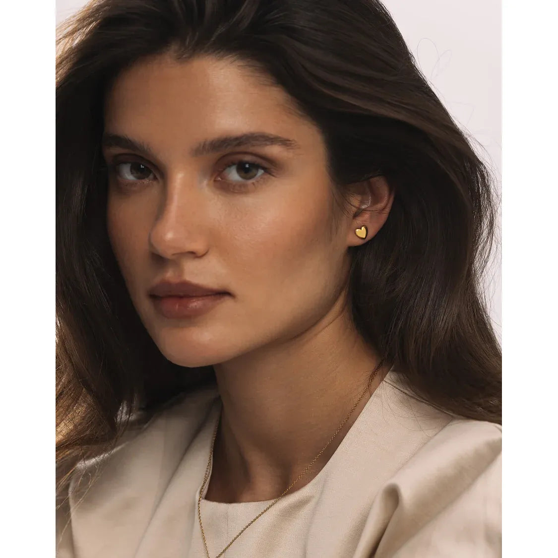 MOCKBERG LOVE GOLD MEDIUM STUDS