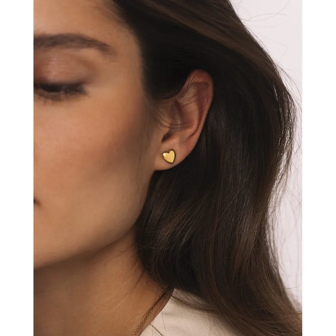 MOCKBERG LOVE GOLD MEDIUM STUDS