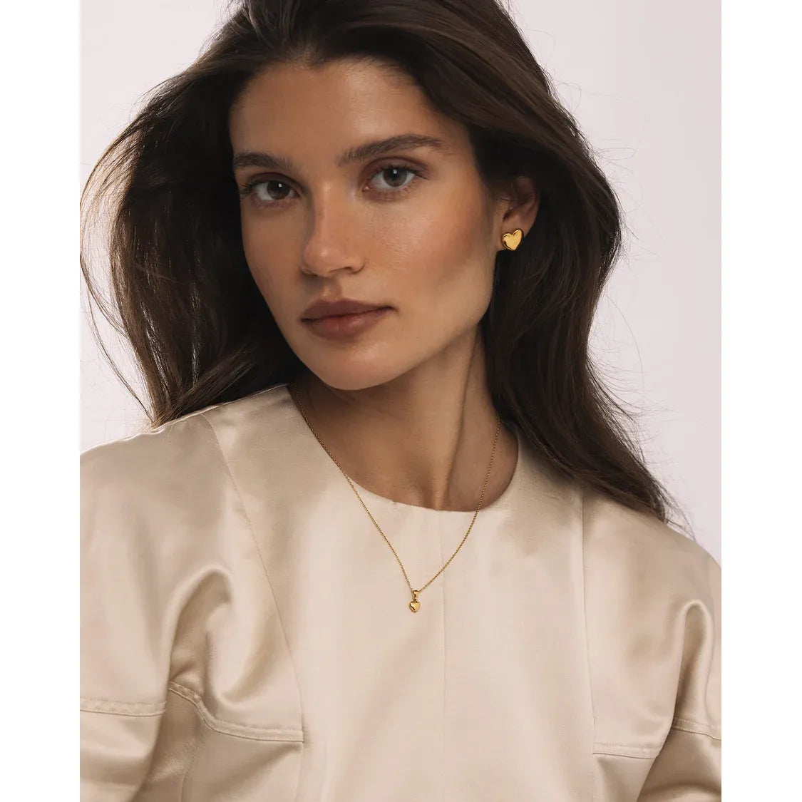 MOCKBERG SWEETHEART GOLD MEDIUM NECKLACE