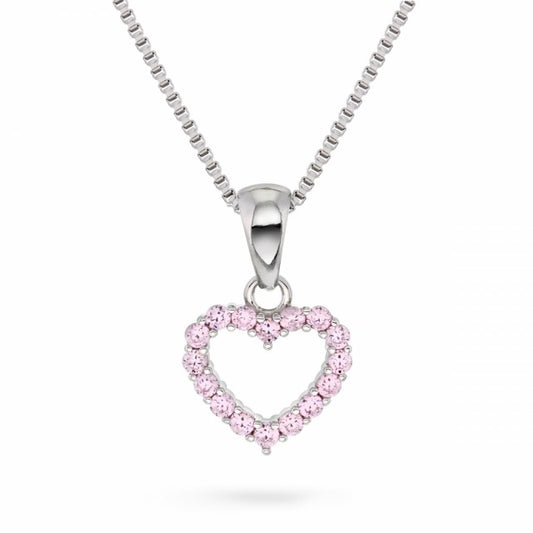 HALSKJEDE I SØLV HJERTE