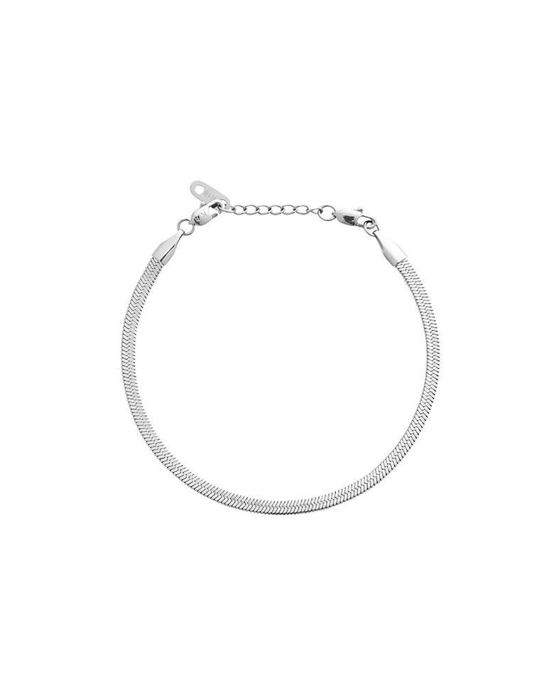 MOCKBERG THIN SNAKE ARMBÅND I STÅL