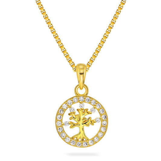 SØLV ANHENG MED ZIRKONER LIVETS TRE - ARNE NORDLIE